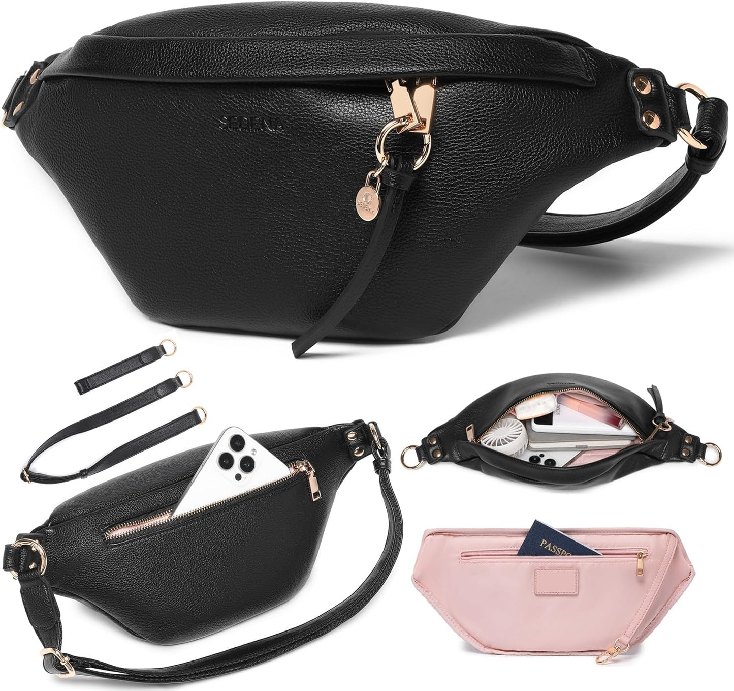 Daily, Anti-theft, Travel Cross Body Bag Small - Black